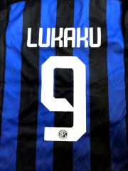 子供用 K011 20 インテル LUKAKU*9 ルカク 首白 ゲームシャツ パンツ付